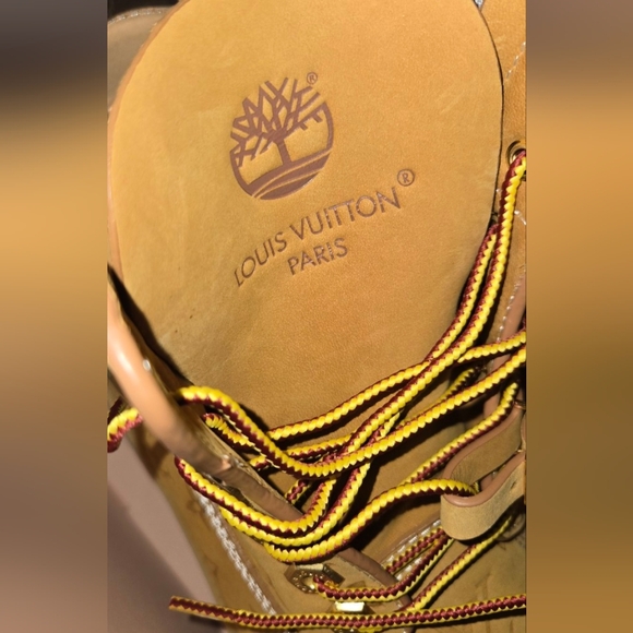 Louis Vuitton + Timberland 6 inch Ankle Boot Embossed Monogram -- Wheat - Picture 2 of 8